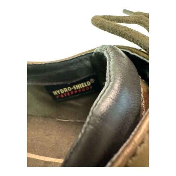 Brown Leather Dress Shoes Lace Up Oxford Classic Casual Men's - Picture 8 of 11